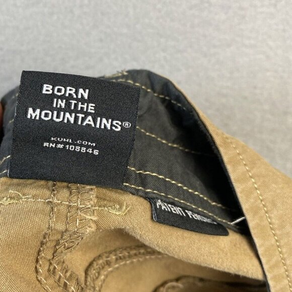 Kuhl Slax Pants Men 38 x 32 Beige Khaki Cotton Stretch 5090 Classic Fit‎ Stained - Picture 13 of 16